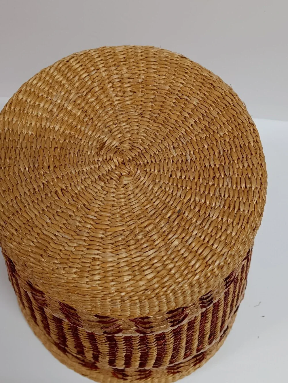 Vintage Fine Hand Woven Chinese Basket Republic of China